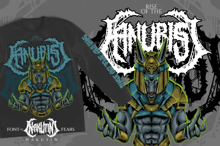 NAKUTIN - BLACK METAL FONT - Image 2