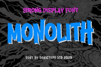 Monolith – Strong Display Font